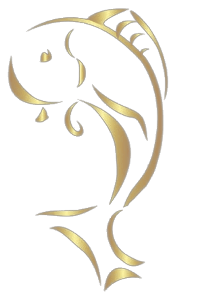 Sushi Iku gold fish logo